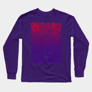 Mandala Flowers (Berry Colored) Long Sleeve T-Shirt